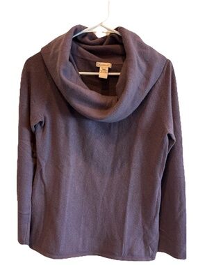 Sundance Sweet Sentiments Cashmere Cowl Neck Sweater 100% Cashmere Size Small